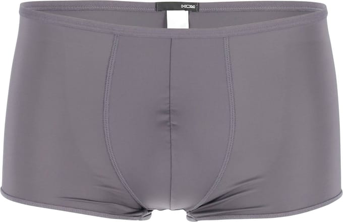 HOM Plumes trunk (1-pack) - heren boxer microfiber kort - antraciet grijs