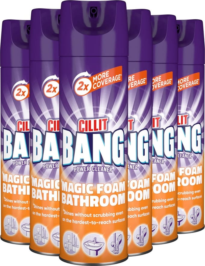 Cillit Bang Actieve Mousse Douche & Zeepresten reiniger - 6 x 600 ml