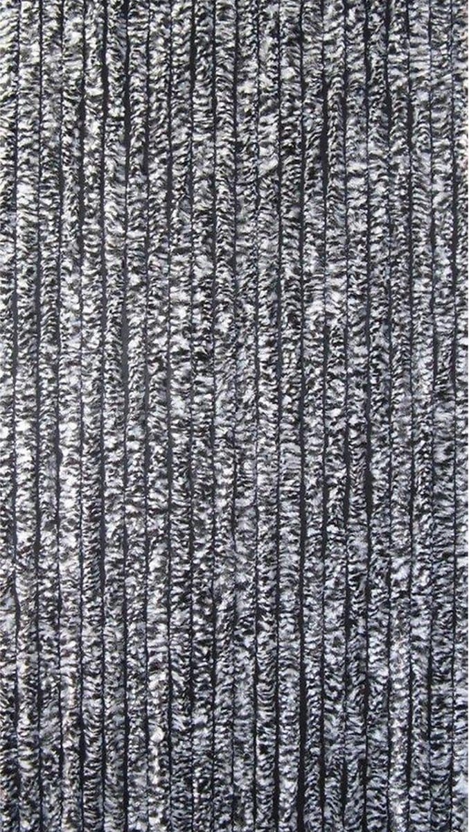 Kattenstaart vliegengordijn Kattenstaart Zwart-Wit gemeleerd 90x200 cm