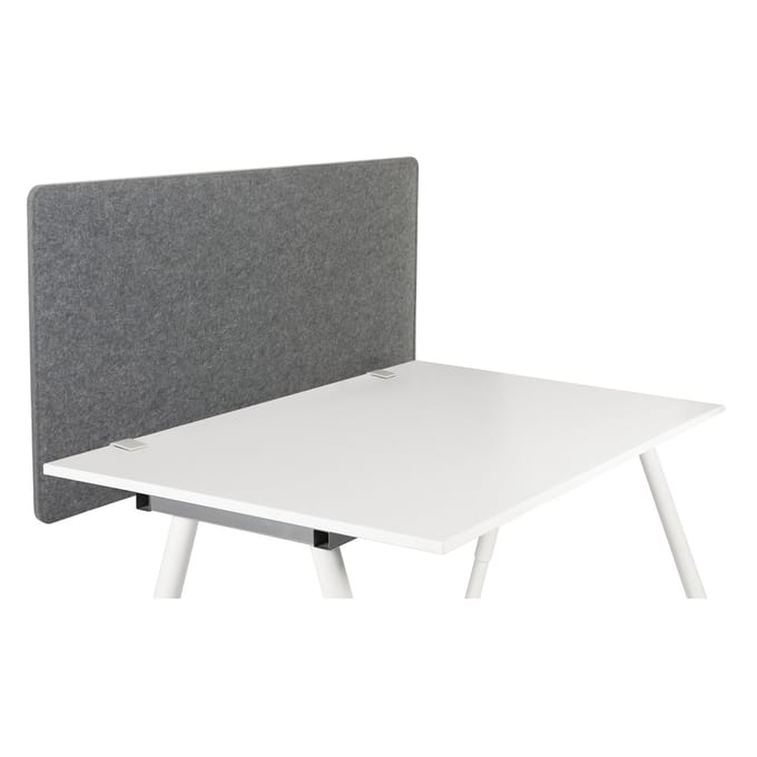 Akoestische tafelscheidingswand FLEXMIUT 3D 120x60x2,1 PET grijs hjh OFFICE