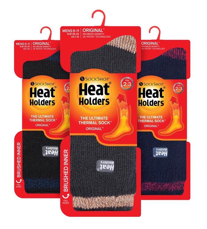 Heat Holders3 paar thermo herensokken voor de winter - Block Twist