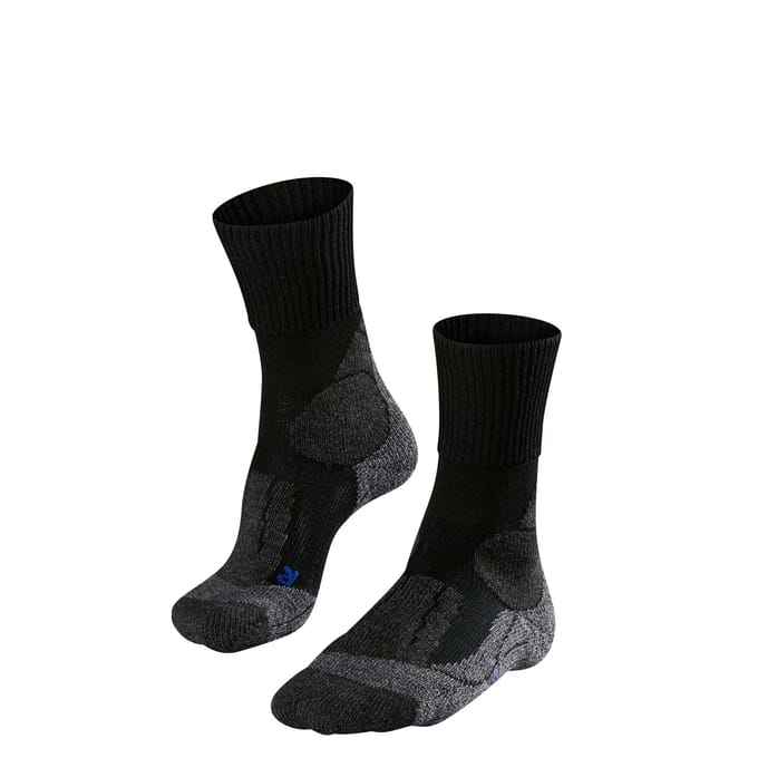 FALKE TK1 Cool anti-blaar dik lyocell functioneel materiaal wandelsokken heren grijs - maat 39-41