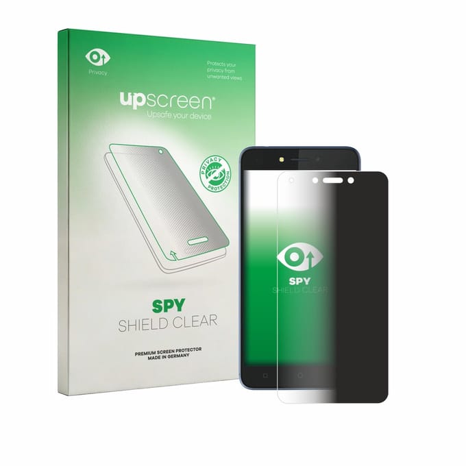 upscreen - privacy screenprotector voor Tecno Pouvoir 1 - Folie Beschermfolie Blauwlichtfilter