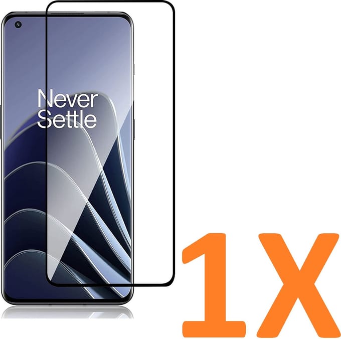 Volledige dekking Screenprotector Glas - Tempered Glass Screen Protector Geschikt voor: OnePlus 10 Pro - 1x