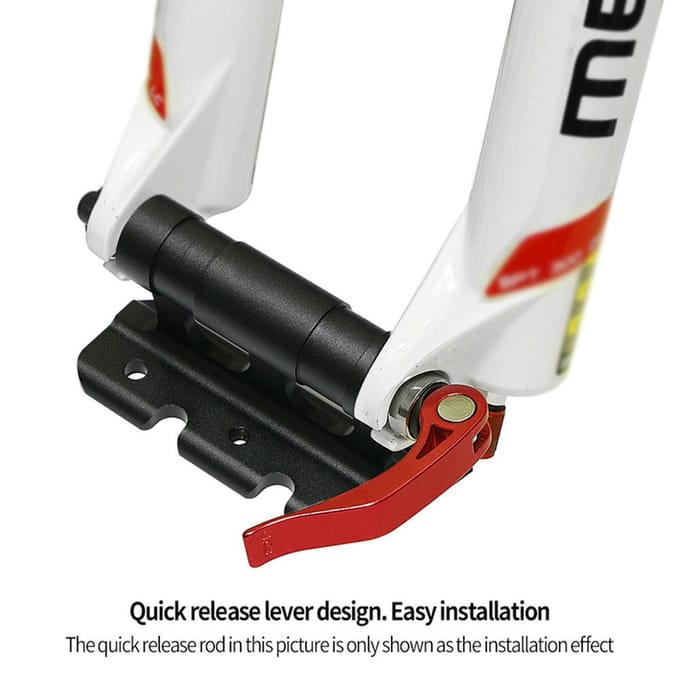 Fietsvorkbevestiging Quick Release Steekasdragers Voorvorkblok Autodakdragerdragers zwart