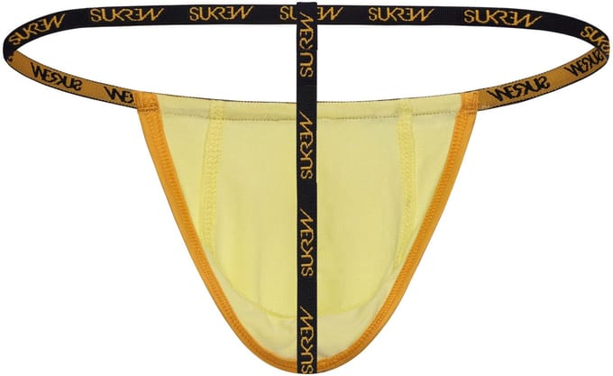 SUKREW G-String Gleaming Gold - MAAT M - Heren Ondergoed - String voor Man - Mannen Thong