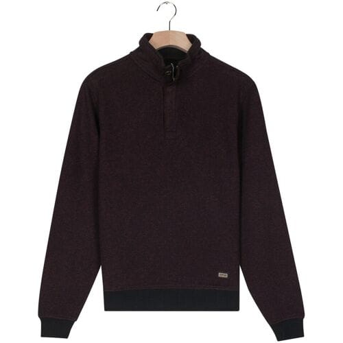 Baileys Trui Sweat Half Zip Two-Tone Jacquard Doubleface Interlock Deep Mauve / male