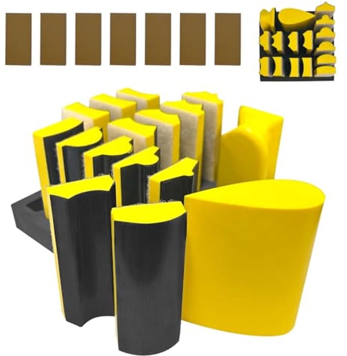 Dailygoods- Handpolijstblokkenset 16-delig - Professionele