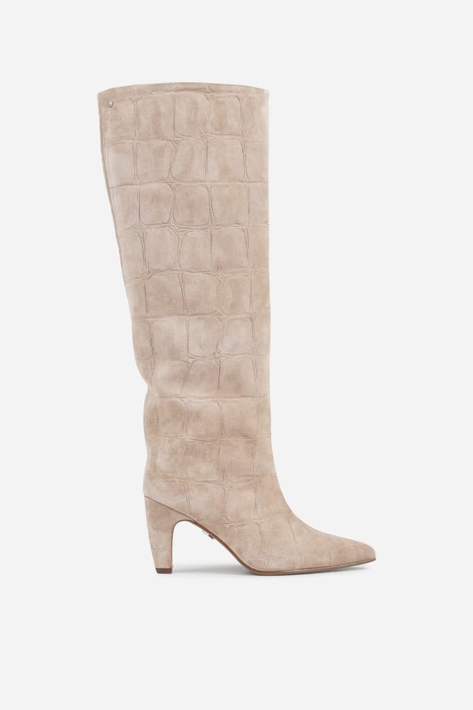Bronx Low-jadey High Boot Sand Maat: 39 | Laarzen Outlet | Dames | Beige