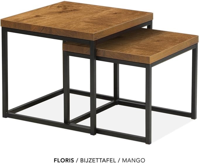 Maxfurn - Set vierkante salontafel | kleur: Mango