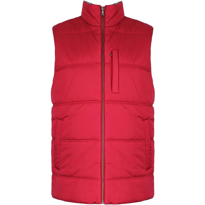 Hackett Londen Polar Fleece heren rood gilet