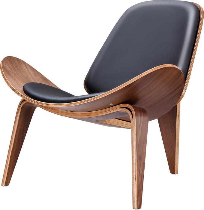 Bolt Edge Moderne Fauteuil - Walnoothout - Eyecatcher - Stijlvol zitmeubel