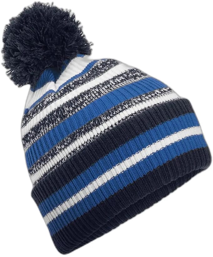 Multi-Sport Fan Beanie - French Navy/Sapphire Blue/White - One Size