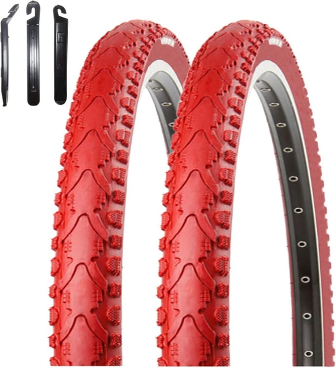 2x Fietsband Rood 40-622 (28 x 1.5) Inclusief Montagelepel