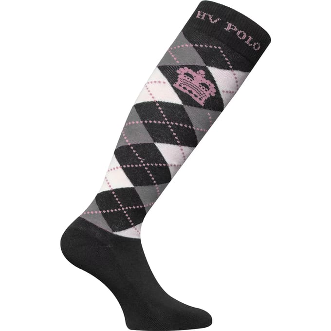 Hv Polo Sokken Hv Polo Argyle Zwart-grijs