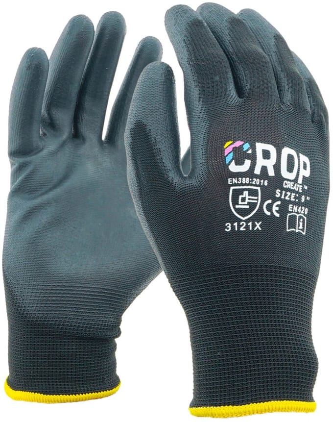 CROP PU Werkhandschoenen - XL