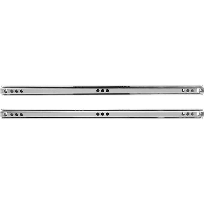 2 stuks/set 342x17mm koudgewalste stalen ladegeleiders met kogellagers voor kast en dressoir