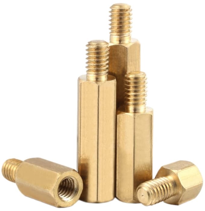 Vt Goods - M2.5 Hex Messing Spacer - Schroef Moer - Hoogwaardig