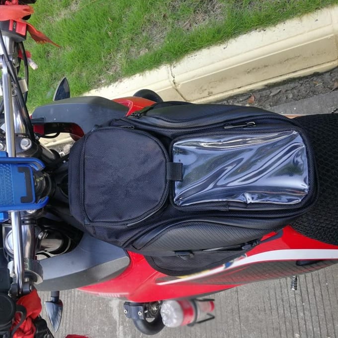 Magnetische motorfietstanktas Waterdicht 6,5 inch touchscreen Telefoonzakje Universele motorfiets