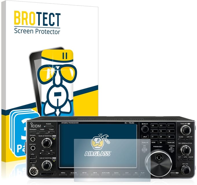 Screenprotector 3 Stuks voor Icom IC-7610 Beschermglas transparant