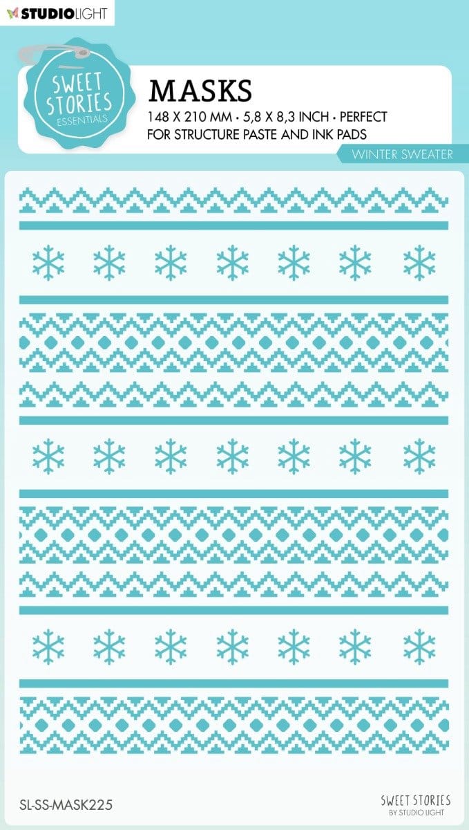 Mask stencil Sweet stories - Winter sweater nr. 225