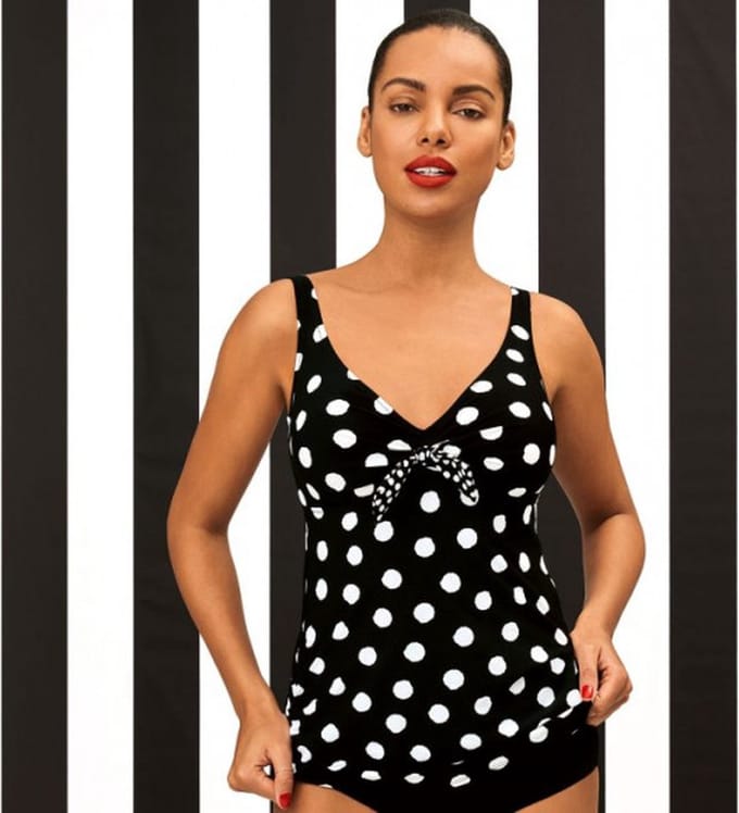 Rosa Faia Summer Dot Alina Tankini Zwart 38 D