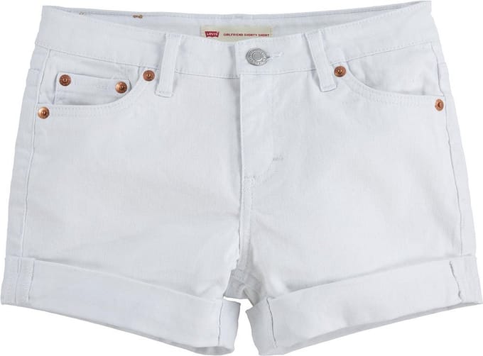 Levi´s ® Kids Girlfriendy Korte Broek Wit 14 Years Meisje