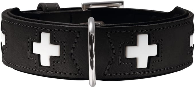 Hunter Hondenhalsband Swiss Zwart Maat 65