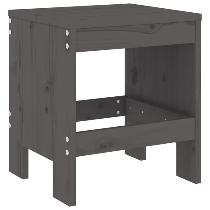 vidaXL - Tuinkrukken - 2 - st - 40x36x45 - cm - massief - grenenhout - grijs