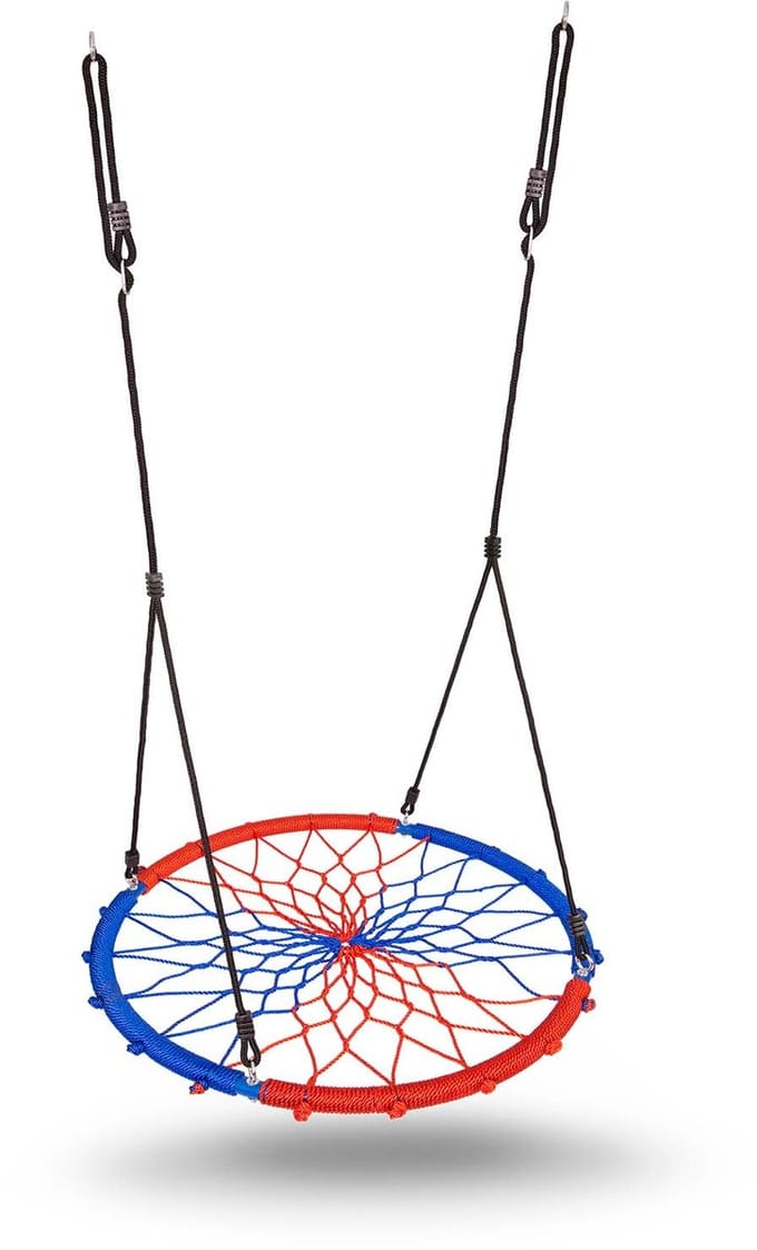 Ooievaarsnest Swingo 95 cm blauw-rood