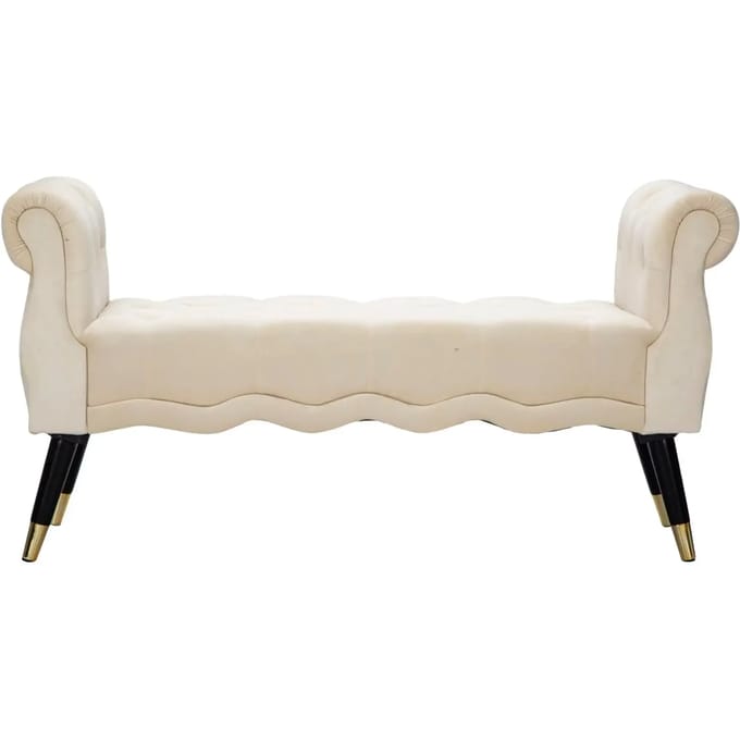 Bankje Paris Crema/gold 120×40×60 cm