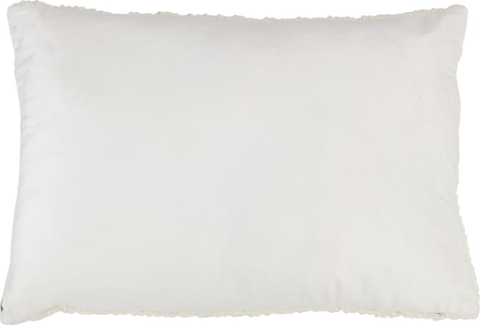 J-Line kussen Maison - polyester/acryl - rood/wit