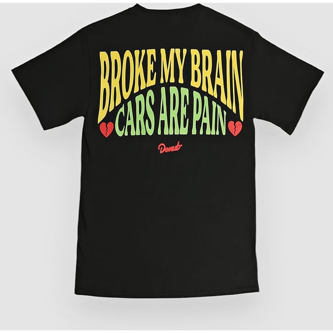 Donut Broke My Brain T-Shirt zwart