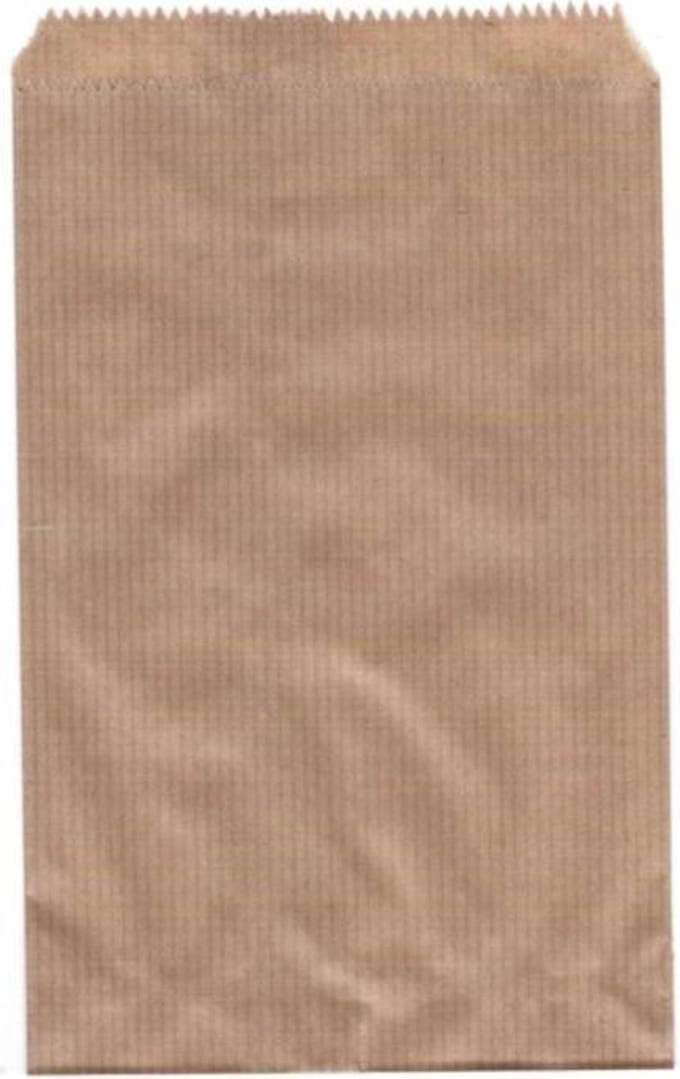 Papieren zakjes - 10 x 16 cm - Bruin - Set 50 stuks