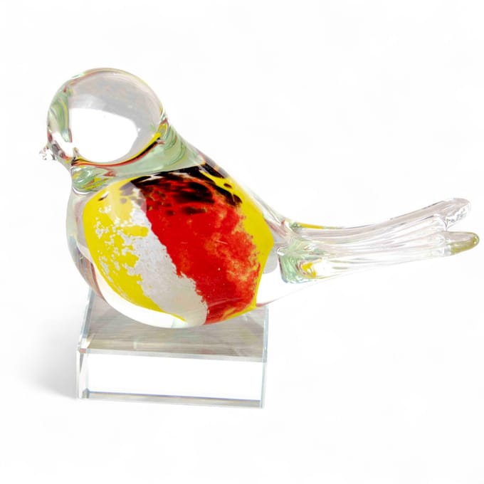 Loranto - Mini urn Vogel - Vogeltje van glas - Kleine Urnen - Luxe urn