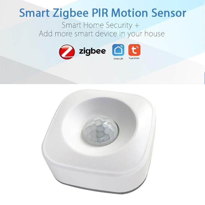 Tuya Powered ZigBee PIR Bewegungssensor Drahtloser passief wit