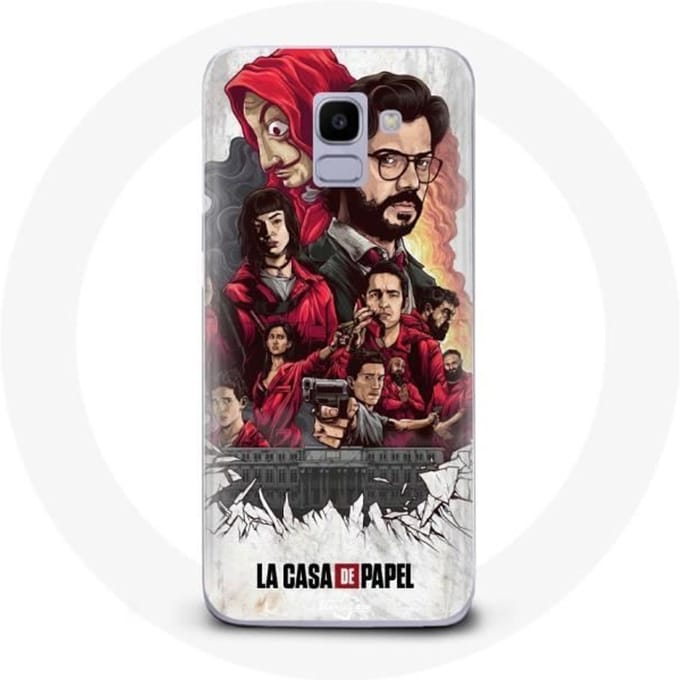 Hoesje voor Samsung Galaxy A8 2018 La Casa De Papel posterkunst
