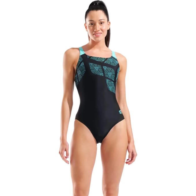 Arena Dames Badpak Kikko Swim Pro Back Zwart Water