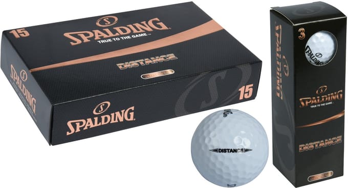 Spalding - Distance 15-stuks - witte golfballen