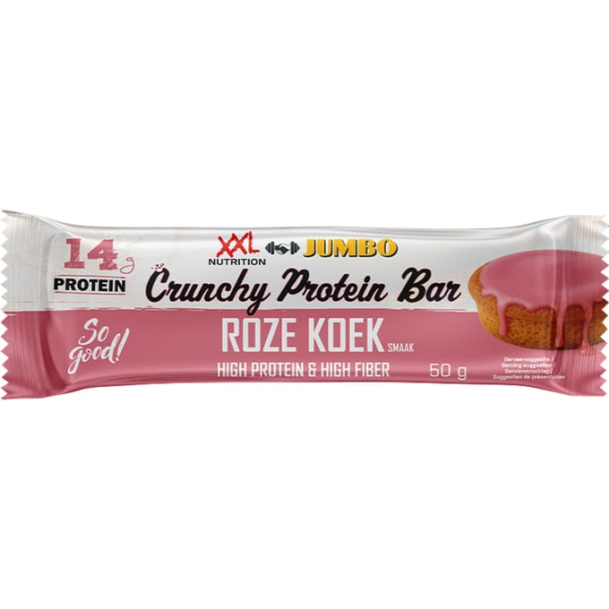 XXL Nutrition Crunchy Protein Bar Roze Koek 12 Pack