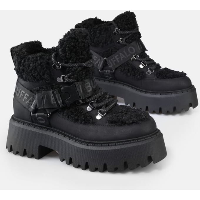 Buffalo Laars - ASPEN COM MID - EU36 tot EU41 - voor Vrouwen - zwart