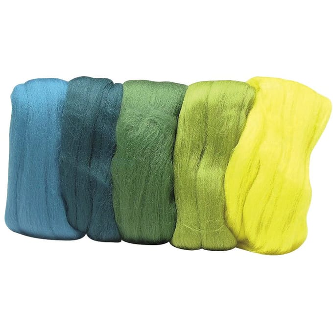 Merino topjes mixen, superfijn - Groene-Tinten