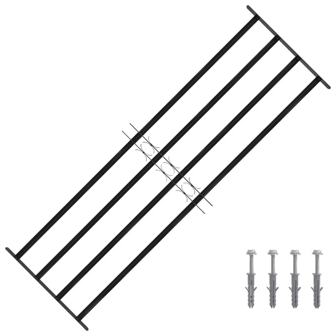 vidaXL - Raam - Beveiligings - Grille - 175 - x - 60 - cm - Gegalvaniseerd - staal