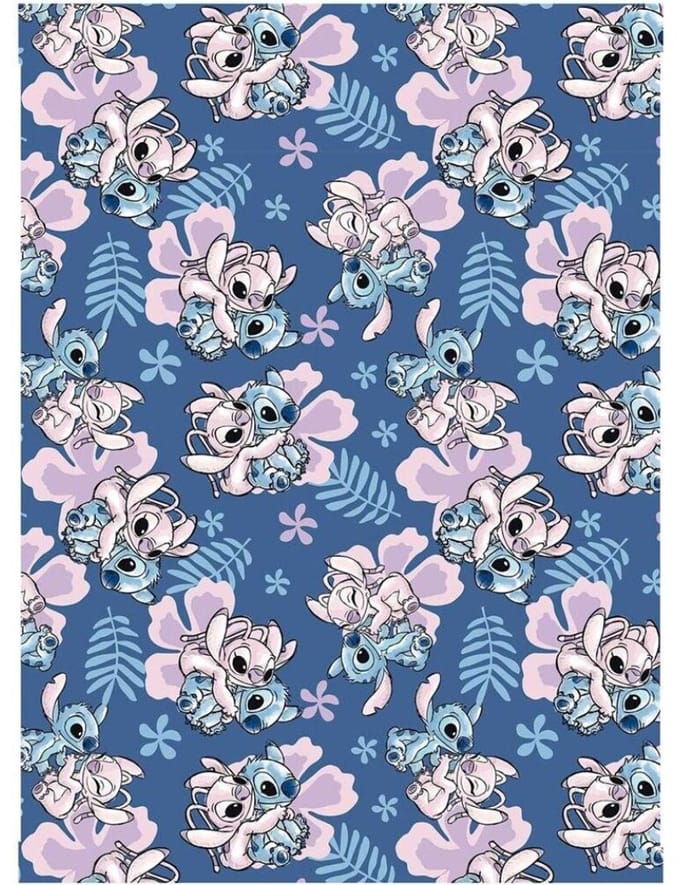 Disney Lilo & Stitch Fleeceplaid Love - 110 x 150 cm - Polyester