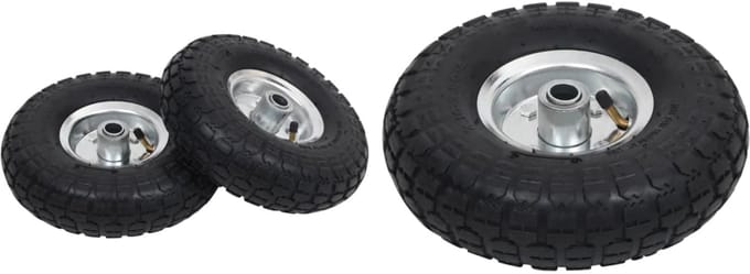 2x Luchtbanden voor Transportkar 4.10/3.50-4 (260x83mm)