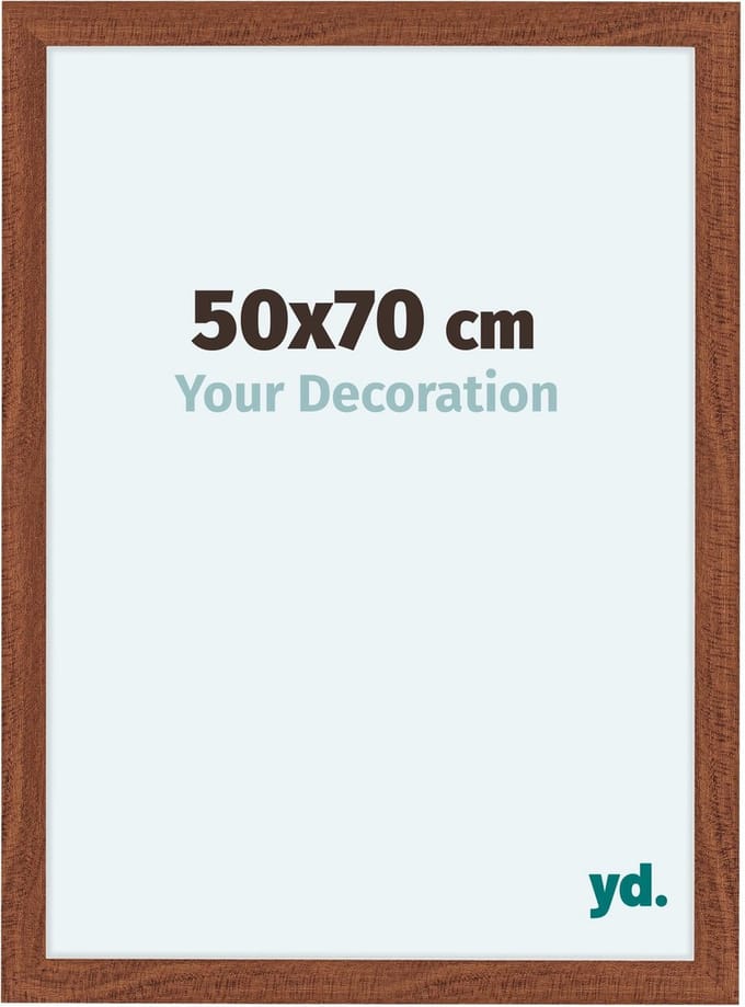 Your Decoration - Fotolijst 50x70 cm - MDF - Walnoot - Como
