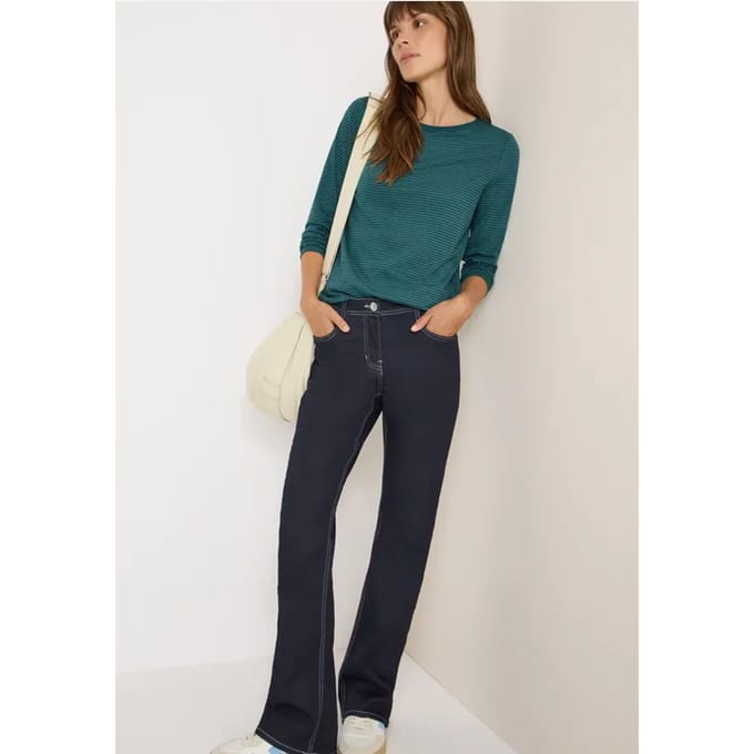 Shirt met ton-sur-ton strepen