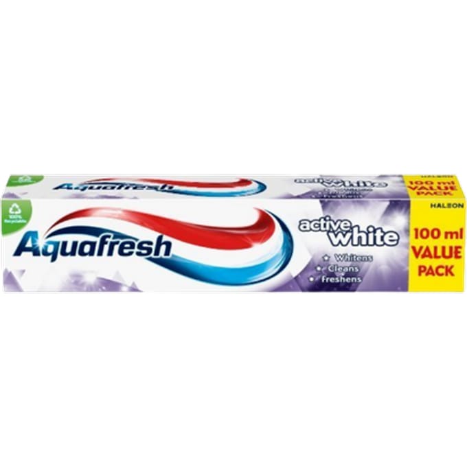 Aquafresh Active White Tandpasta - 100 ml - Value Pack