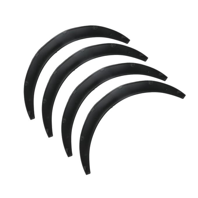 4 stuks Wielwenkbrauwbeschermer Flexibel PP Verbreed Decoratieve Wielkasten Lippen Universeel voor 110mm/4.33in