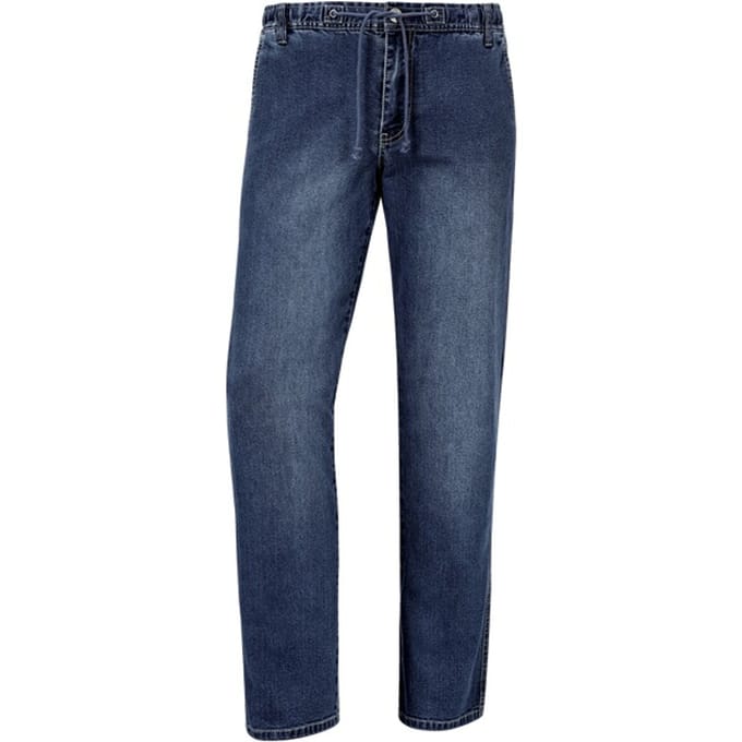 Jan Vanderstorm herren Jeans Met Elastische Band - 33 - blauw - Plus Size